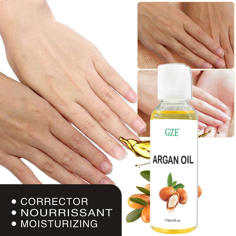 GZE Organic Moroccan Argan Oil Pure Cold Pressed Virgin Premium Grade Moisturizer for Dry, Damaged Skin, Hair, Face,...