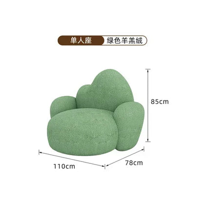 Lambswool Modern Sofa Mid Century White Italiano Plus Size Relax Couch Minimalist Luxury Design Muebles Para El Hogar...