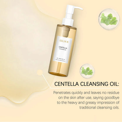 Centella Cleansing Oil Gentle Facial Makeup Remover Vitamin E Moisturizing Face Refresher Cleaning Oil Cleaning Nose Pores