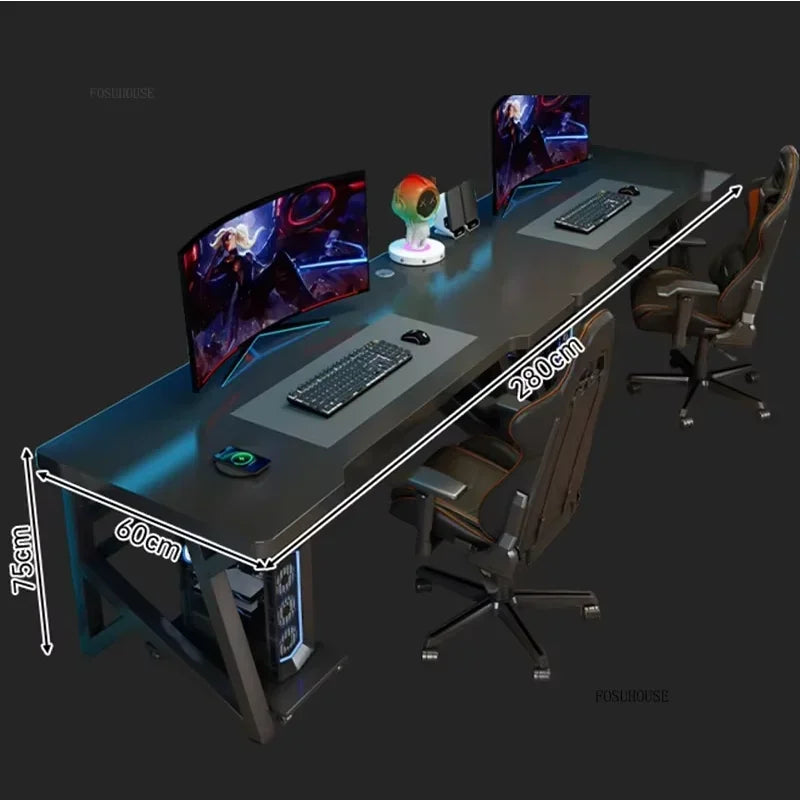 Modern Double Computer Desks Home Desktop E-sports Gaming Table Bedroom Simple Desk Student Study Tables Office Furniture EE Z - Kimlud