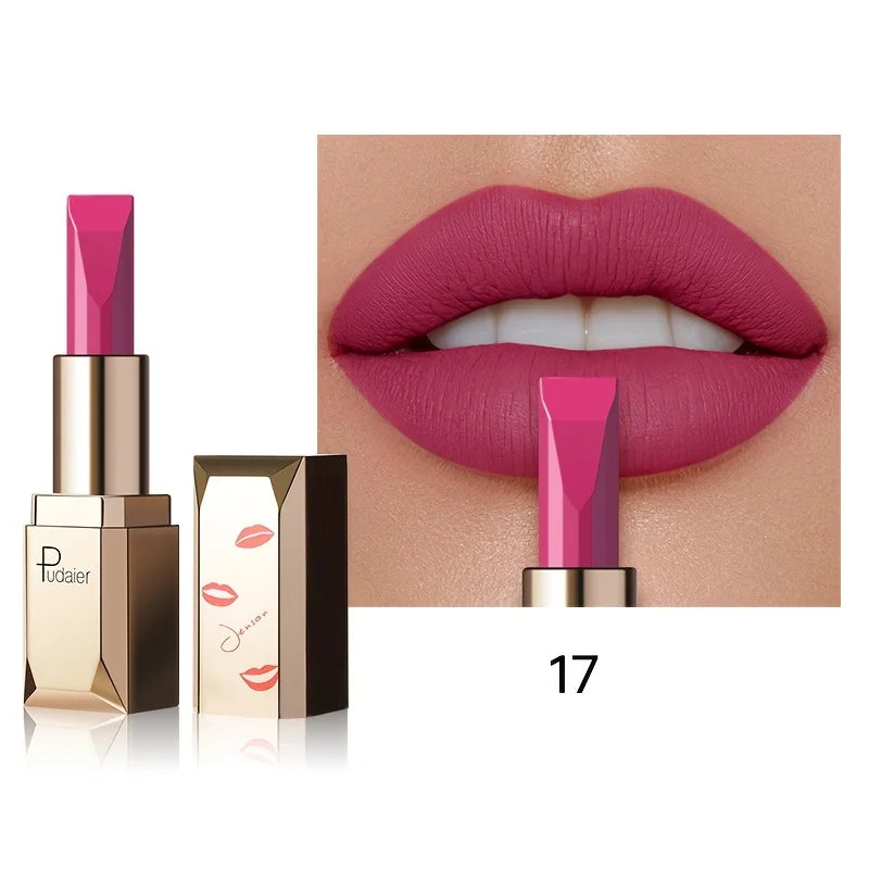 Long Lasting Matte Velvet Lipstick, Waterproof Sweat Resistant Formula, Silky Smooth Lip Color for Everyday & Valentine's Gift