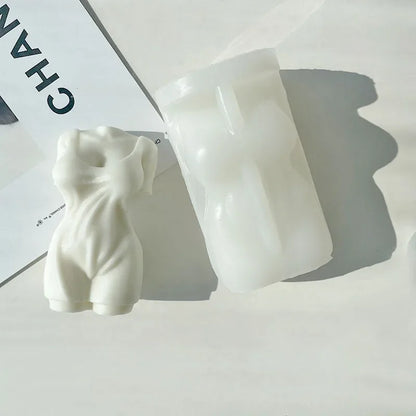 Adonis Sculpture Torso Mold Human Candle Mold DIY Body Abdominal Muscle Man's Statue Plaster Sculpture Male Silicone Mold