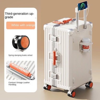 28/30/32 inch Travel Suitcases Large Capacity New Strong and Durable Thickened PC Aluminium Frame Trolley Suitcase 20'' Carrier