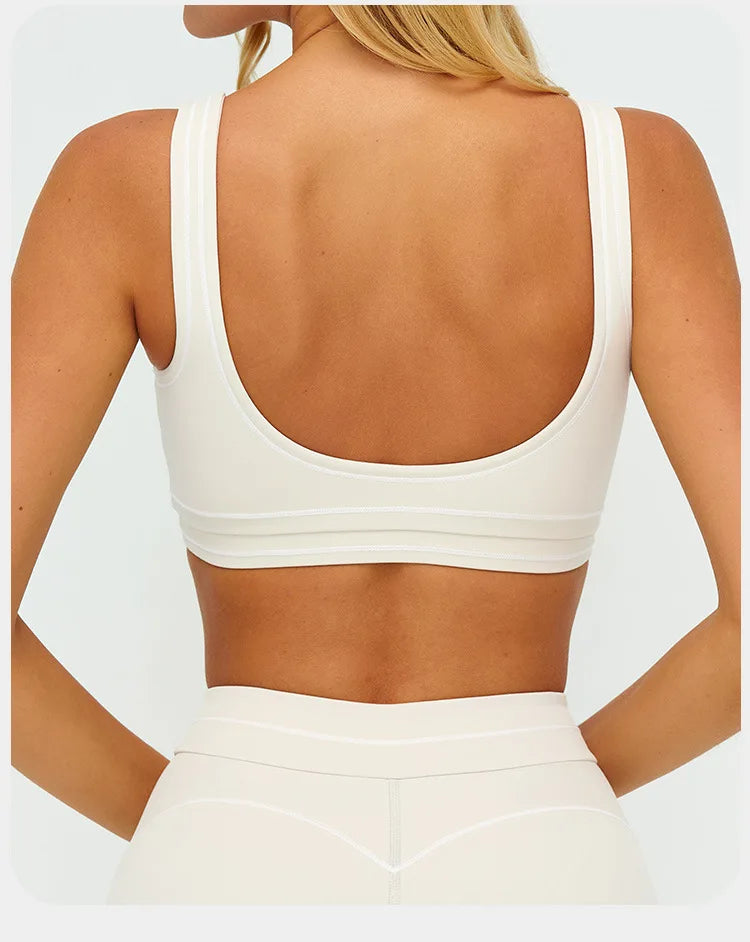 Breathable Yoga Bra Color Contrast Sports Bra Shockproof Gym Fitness Underwear High Strength Workout Top Female Sports...