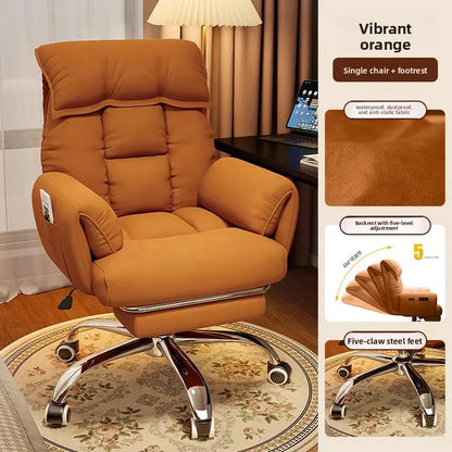 Ergonomic Computer Desk Chair Comfort Long Hours Office Recliner Dorm Gaming Backrest Chair with Lounge Sleeping Feature - Kimlud