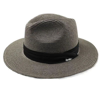 Large Size XL61-64cm Panama Hats Men Women Beach Wide Brim Straw Hat Lady Summer Sun Hats Plus Size Fedora Hat 55-57cm...