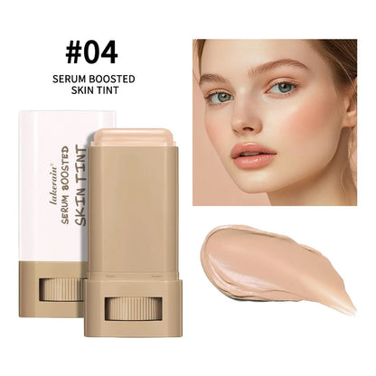Stick Foundation Boosted Skin Tint Foundation Stick Smooth Plumper Hight Coverage Travel Bronze Foundation Stick Makeup