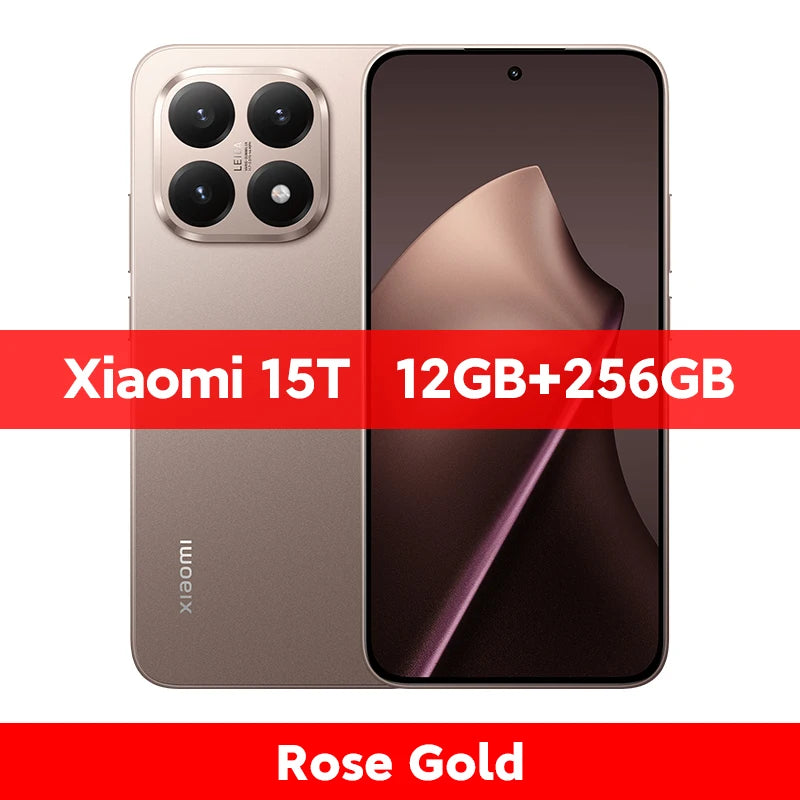 Global Version Xiaomi 15T 5G Smartphone 12GB RAM 256GB / 512GB ROM Leica Camera 6.83" AMOLED 120Hz 67W MTK Dimensity 8400-Ultra CPU NFC
