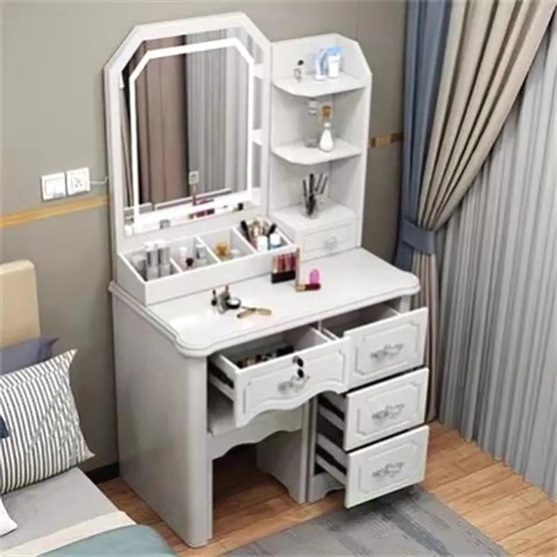 Modern Senior Vanity Table Beauty Classic Bedroom Makeup Vanity Table Storage Nordic tocador de maquillaje Home...
