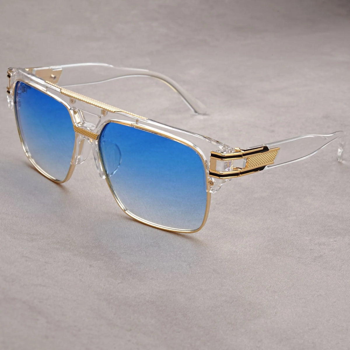 European And American Fashion Sunglasses Transparent Frame Glasses Cross Border Men And Women Retro Square Frame...