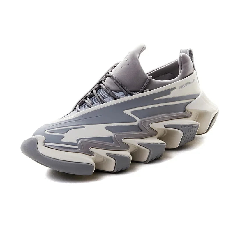 Chunky Sneaker Plus Size 45 Men Women Designer Gear Sole Sport Shoes Fashion Casual Leather Mesh Height Increased Platform Shoes
