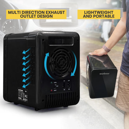 Enventor 4L Mini Refridgerator Portable Car Skincare Fridge Multi-functional Thermoelectric Cooler and Warmer For Summer Camping - Kimlud