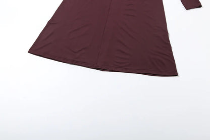 SiSterlinda Ruched Waistless Maxi Dress Women Sexy Shoulder Padded Patchwork Turtleneck Elegant Stretch Skinny Evening Bodycon