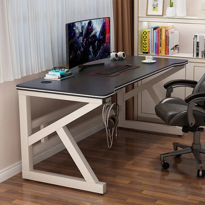 *- Factory Direct Sale Customized Home Office Furniture Upgraded Steel Frame Player Gaming Tables K-shaped Leg Computer Desk - Kimlud