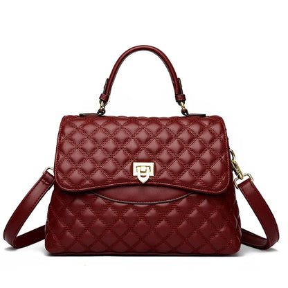 New Women's Soft Leather Shoulder Bags Multi-Layer Pockets Messenger Crossbody Bags Luxury Designer Female Handbags and...