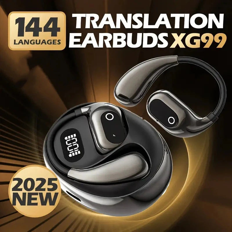 Origin Bluetooth Wireless Earphones AI Real Time Translation Earbuds for Xiaomi OWS Ear Hook Headset HD Call Music Headphone - Kimlud