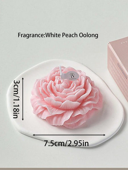 3D Peony Aromatic Candle Creative Flower Shape Aromatherapy Wedding Decor Gifts Box Valentine's Day Scented Souvenir Ornament