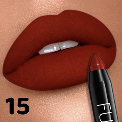 16 Color Nude Brown Lipliner Pen Waterproof Lipstick Sexy Red Matte Contour Lip Tint Lasting Lips Korean Makeup Product Lipgloss