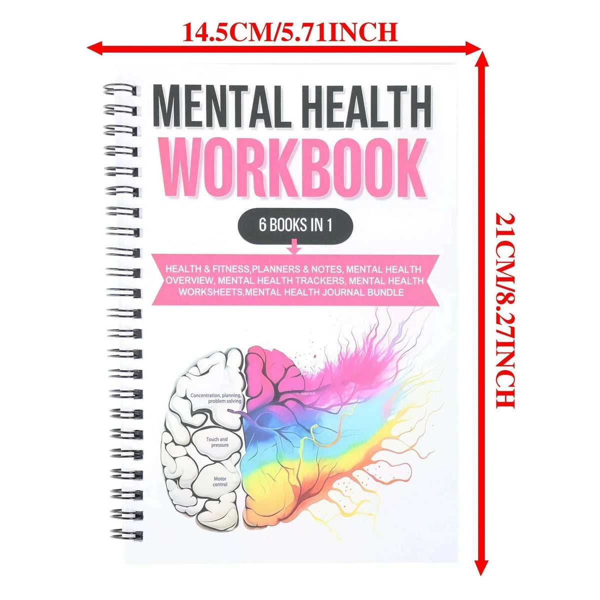Daily Mental Health Journal Self-Care Meditation and Mood Tracking Journal for Men and Women Anxiety Relief Aid Fitness Program