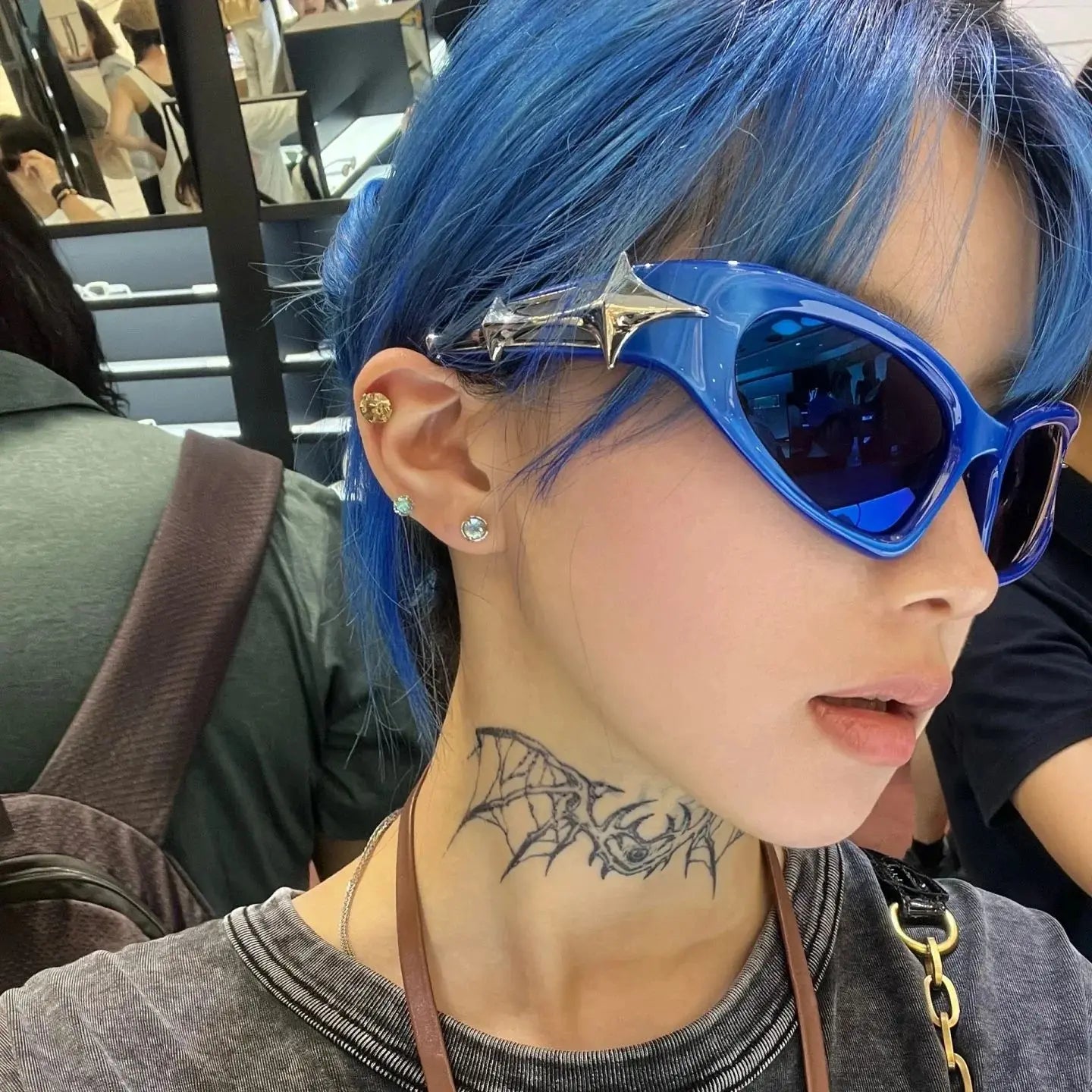 Hiking Camping Y2k Fashion Punk Sports Anti Light Glasses for Men Women Luxury Brand Designer Eyewear Men Vintage Shades...