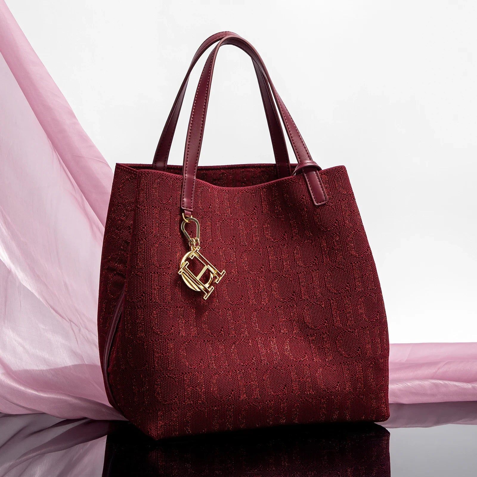 Large Capacity Letter Design Small Card Bag Accessories Handbag Fashion New Solid Color Women's Bucket Bag - Kimlud