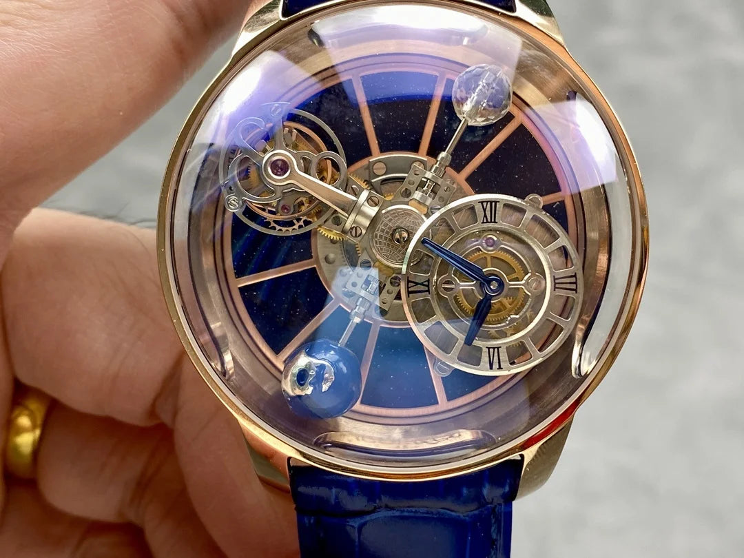 Creative Starry Sky Rotating Earth Globe Men's Automatic Mechanical Watch | Kimlud Mid Range Monitor