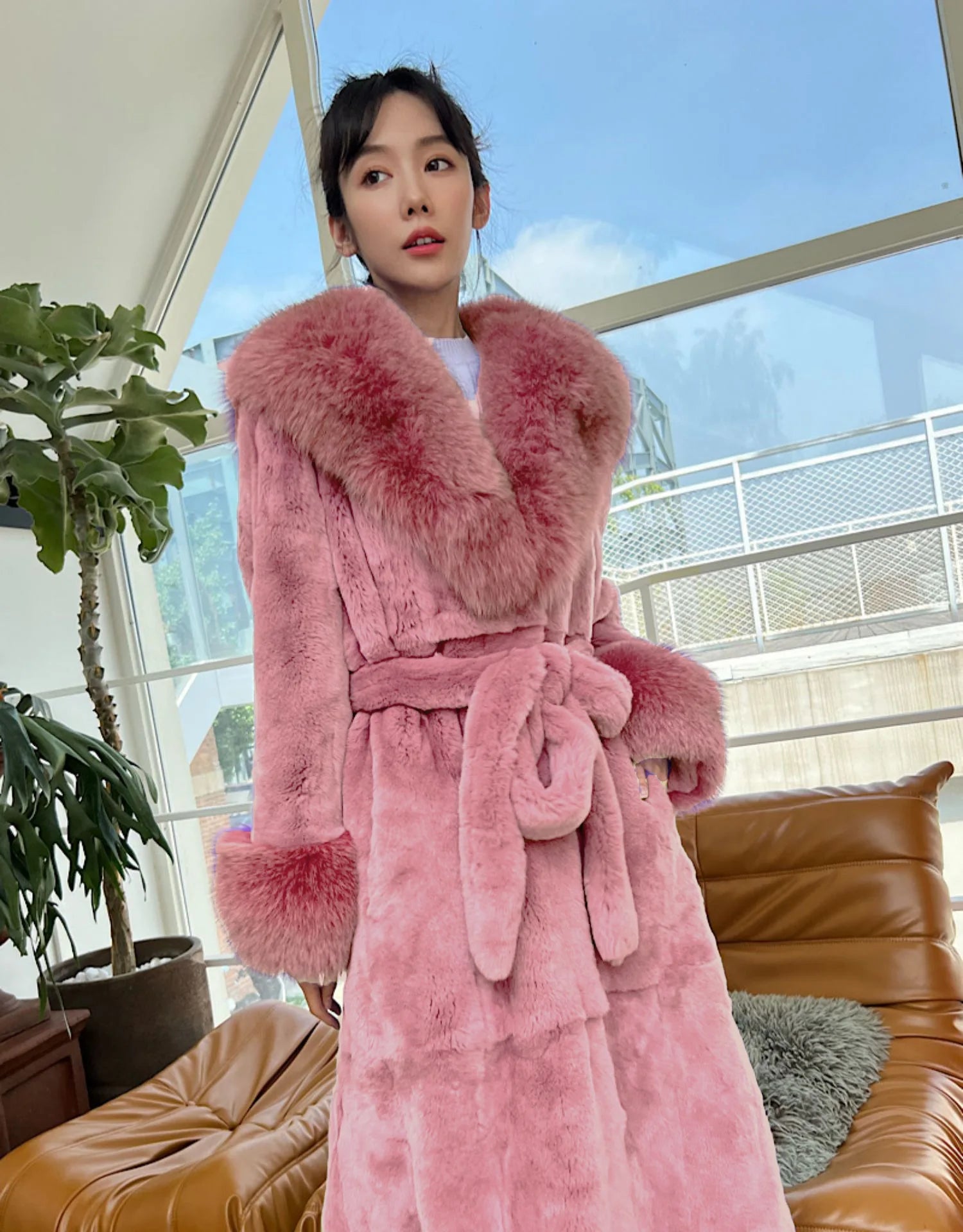 2024 Long Mink Coats Women Fur Coats Winter Outwear Faux Fur Jacket Female Long Sleeve Ladies Casual Oversize Fur Coat Parkas