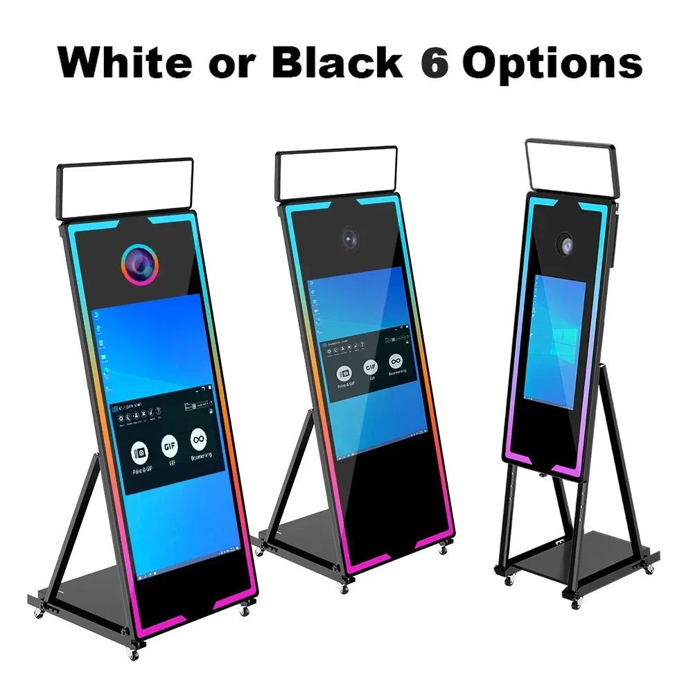 A Camcorder with Touch Screen, Camera Machine for Wedding Reservations, Party Events, Mirror, 40", 65", 2025Magic Mirror - Kimlud