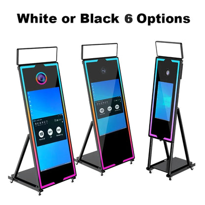 A Camcorder with Touch Screen, Camera Machine for Wedding Reservations, Party Events, Mirror, 40", 65", 2025Magic Mirror - Kimlud