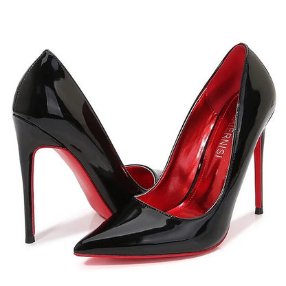 Women Pointed Toe High Thin Heel Shoes Outdoor Office Sweet Single Shoes Nightclub Party Banquet Wedding Host Model Heeled Pumps