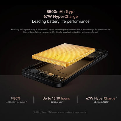 Global Version Xiaomi 15T 5G Smartphone 12GB RAM 256GB / 512GB ROM Leica Camera 6.83" AMOLED 120Hz 67W MTK Dimensity 8400-Ultra CPU NFC - Kimlud