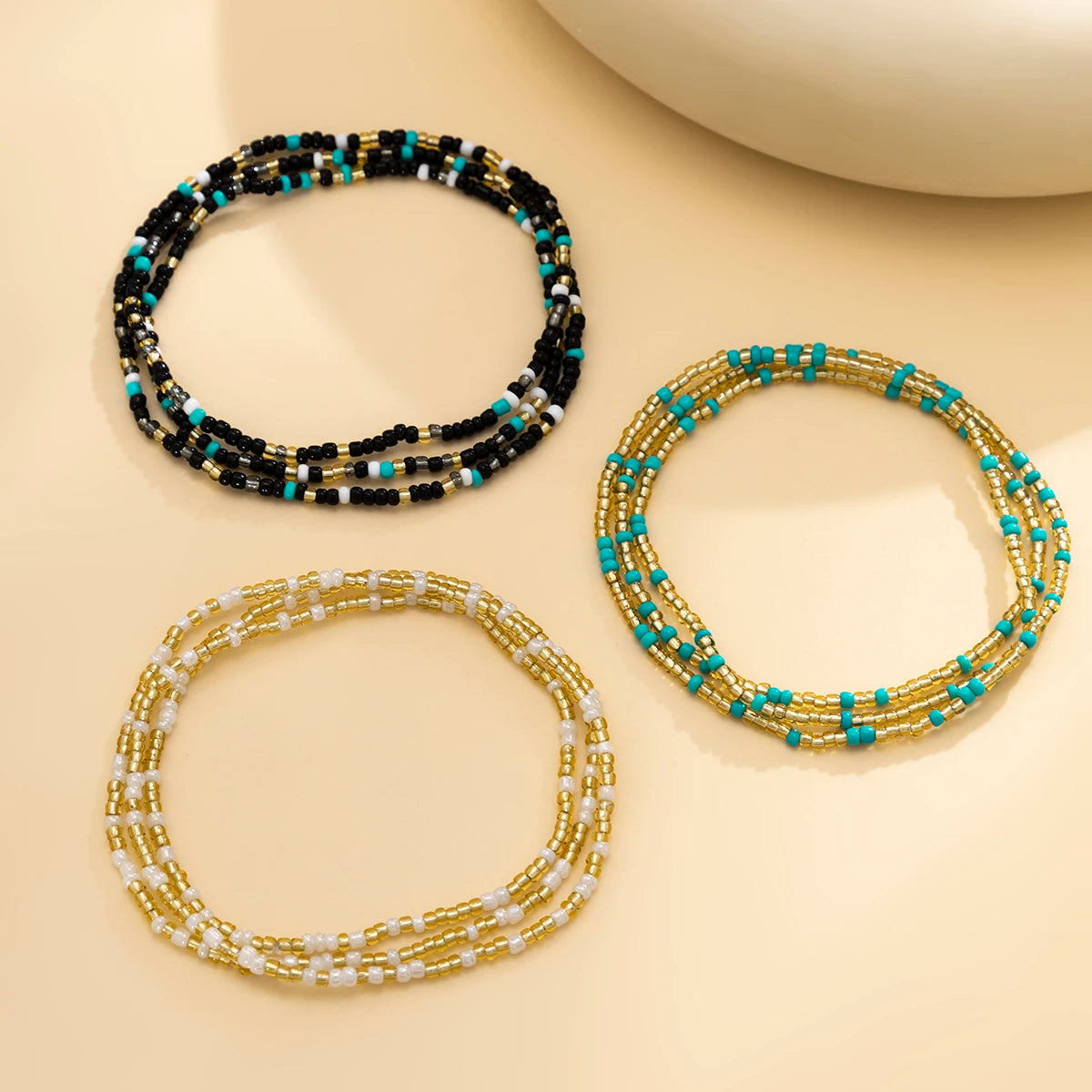 Bohemia Colorful Small Seed Beads Waist Chain for Women Sexy Beach Belly Chain Belt Summer Midriff Tops Accessories Body Jewelry - Kimlud