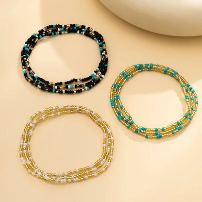 Bohemia Colorful Small Seed Beads Waist Chain for Women Sexy Beach Belly Chain Belt Summer Midriff Tops Accessories Body Jewelry - Kimlud