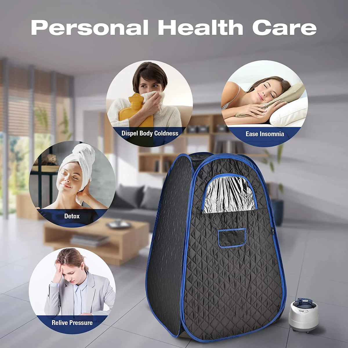 Sauna Box, Portable Steam Sauna, Portable Sauna for Home, Sauna Tent with Steamer