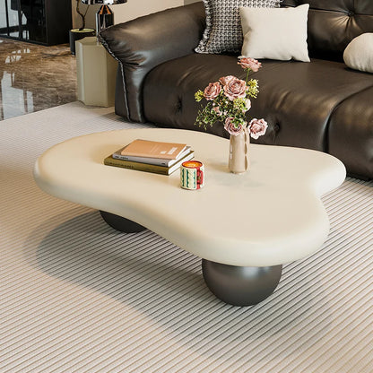 Nordic Style Household Furniture Coffee Table Cloud Shaped Dining Table Wooden Irregular Coffee Table - Kimlud