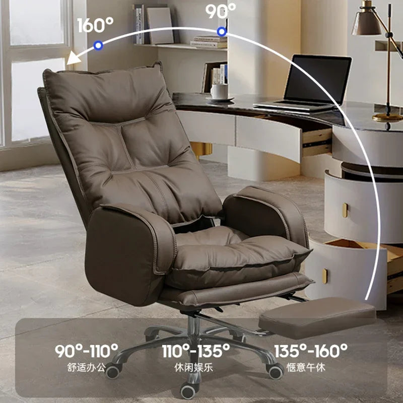 Luxurious Comfort Office Chair Ergonomic Relaxing Modern Gaming Office Chair Computer Swivel Office Furniture Chaise Bureau LLOC - Kimlud