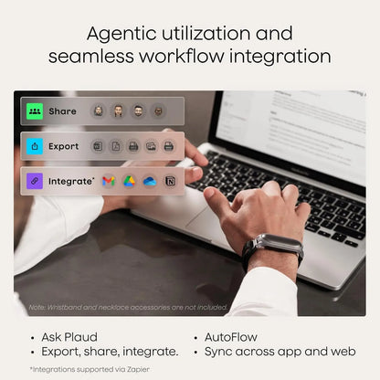 NotePin AI Voice Recorder, App Control, Transcribe & Summarize, 112 Languages, 64GB, Cosmic Gray