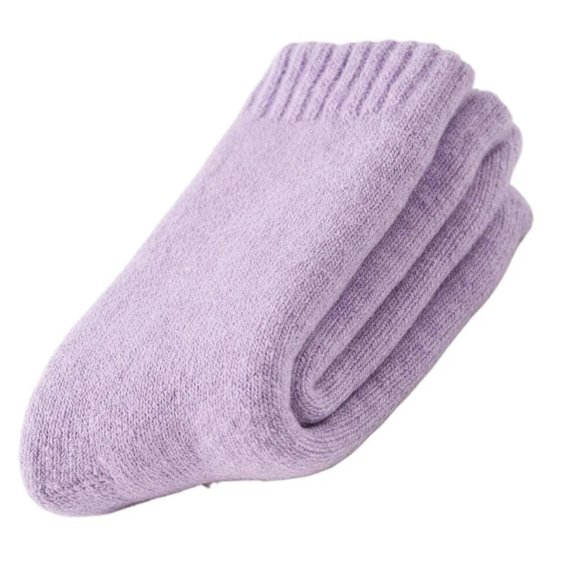 2025 New Winter Super Thicker Warm Socks Wool Male Men Women Socks Solid Socks Merino Wool Socks Against Cold Snow Terry Socks - Kimlud