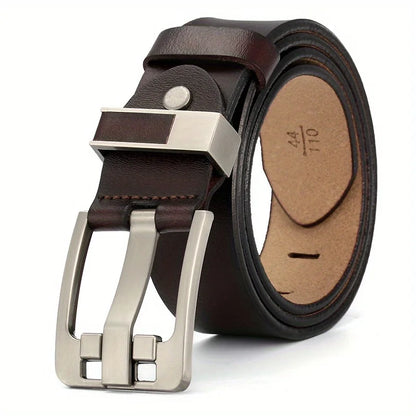 Long Large Plus Size 130 140 150 160 170cm Vintage Alloy Pin Buckle Men Belt High Quality Leather Luxury Straps Male Belt - Kimlud