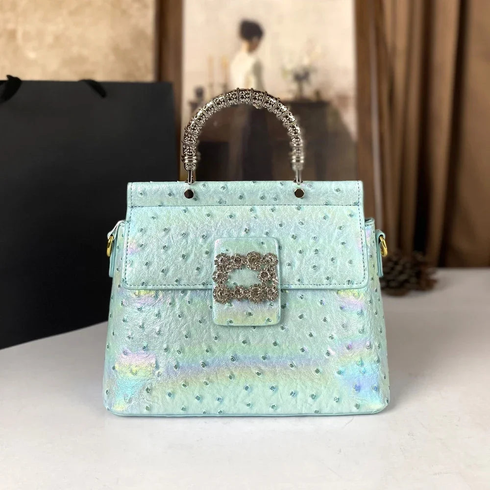New light luxury high-end handbag, laser light trendy commuting and shopping women's crossbody bag | Kimlud Luxury Bag