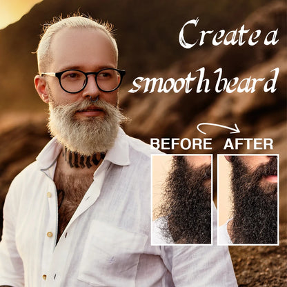 GOIPLE Beard Growth Care Kit Moustache Shampoo Conditioning Oil Deep Clean Wash Moisturizing Whiskers Balm Smoothing...