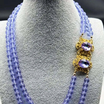 NISHIZAWA Purple Stud Earrings for Women Luxury Geometric Palace Style Banquet Jewelry Medieval Fashion Aretes De Mujer