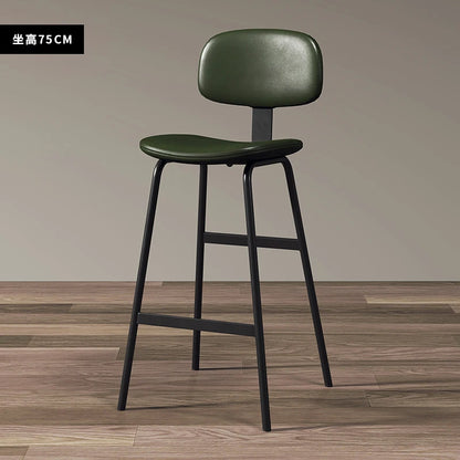 Industrial Style High Stool Soft Bag Relax Wrought Iron Simple Modern Bar Stools Italian Design Taburetes De Bar Bar...