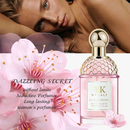WK JALY Dazzling Secret Eau De Toilette Spray, With Notes of Vanilla , Musk, violet, woody, Long Lasting Fragrance,100ml/3.4 oz