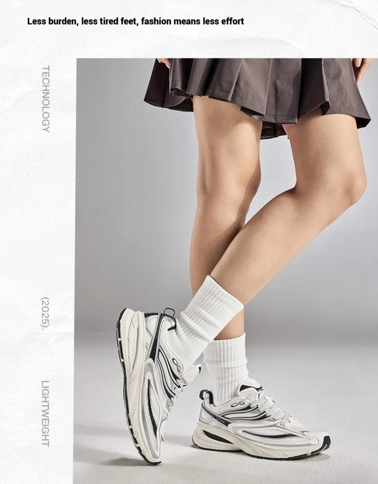 Xtep Little Basque 2 Casual Shoes for Men 2025 Summer Vintage Breathable Comfortable Non-Slip Durability Sneakers 875219320017