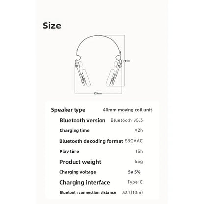 RETRO R3 headset, long battery life sports, sleep noise reduction, wireless bluetooth headset