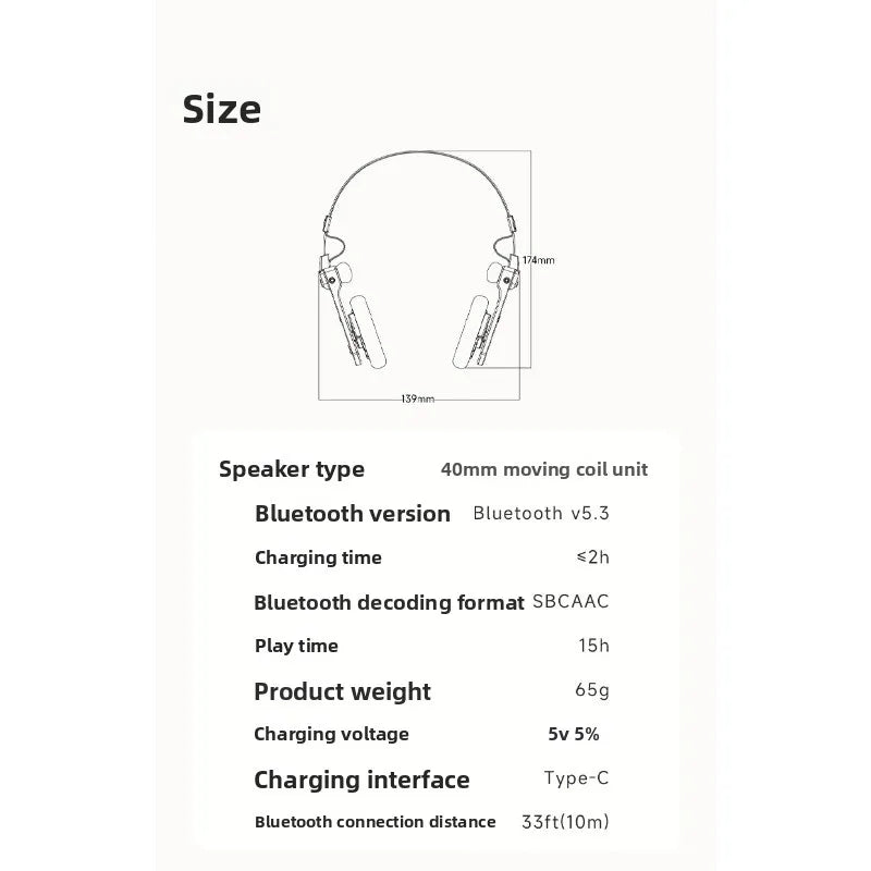 RETRO R3 headset, long battery life sports, sleep noise reduction, wireless bluetooth headset