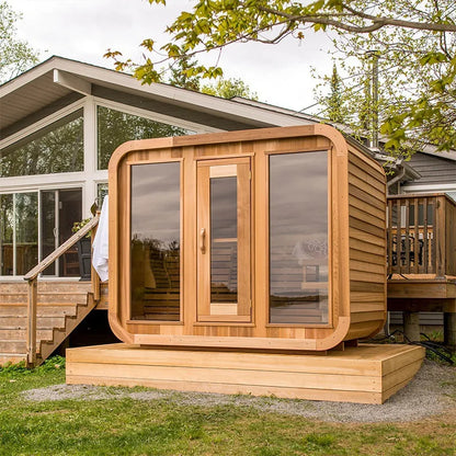 Design home 2 people wet and dry steam infrared sauna outdoor sauna - Kimlud