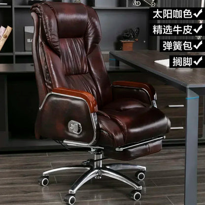 Retro Executive Leather Chair Armchairs Editor Choises Fashion Aluminium Office Chair Working Relax Silla Escritorio |...