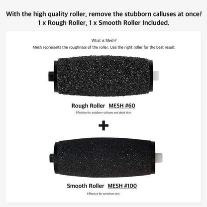 Rechargeable Callus Remover Tool Home Foot Spa Bath Massager Pedicure Experience Removes Dry Skin for Smoother Feet